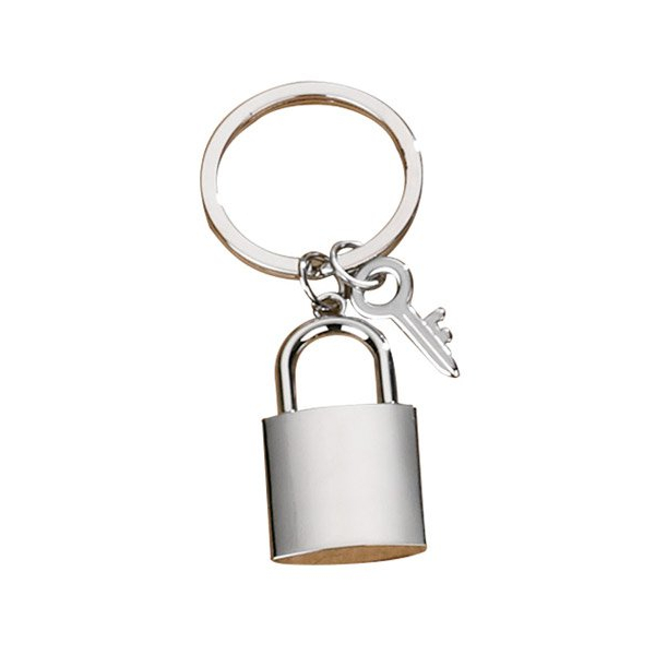 CHAVEIRO DE METAL CADEADO PERSONALIZADO