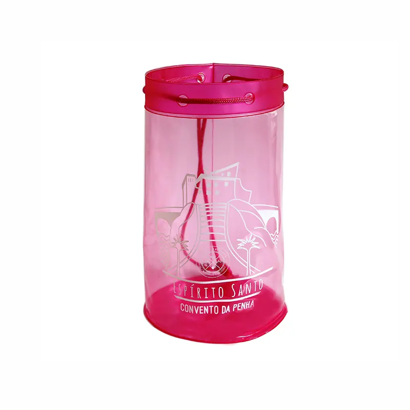 Mochila Cilíndrica Rosa Com Alça - 2072121