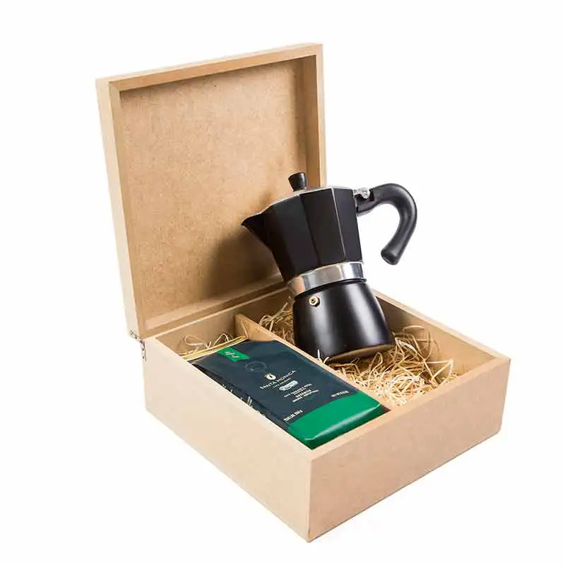 Kit Café Personalizado em caixa de madeeira  - 928161
