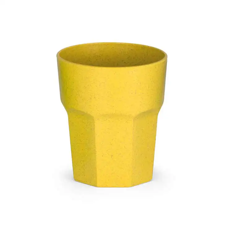 Copo em fibra de arroz amarelo - 1525704