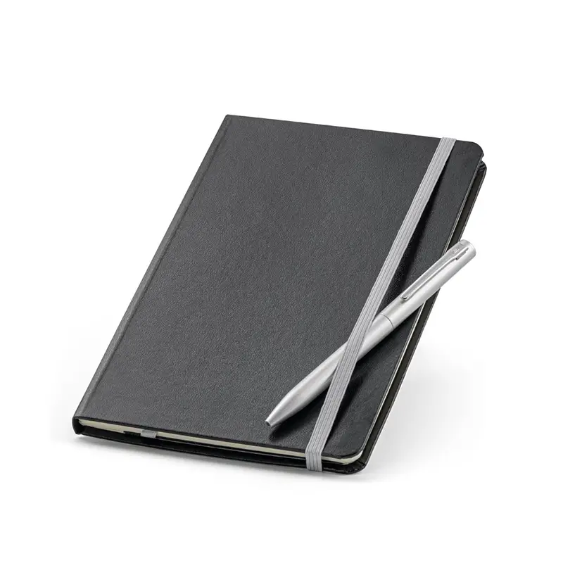 Kit de Caderno e Esferográfica - Preto - 1780149