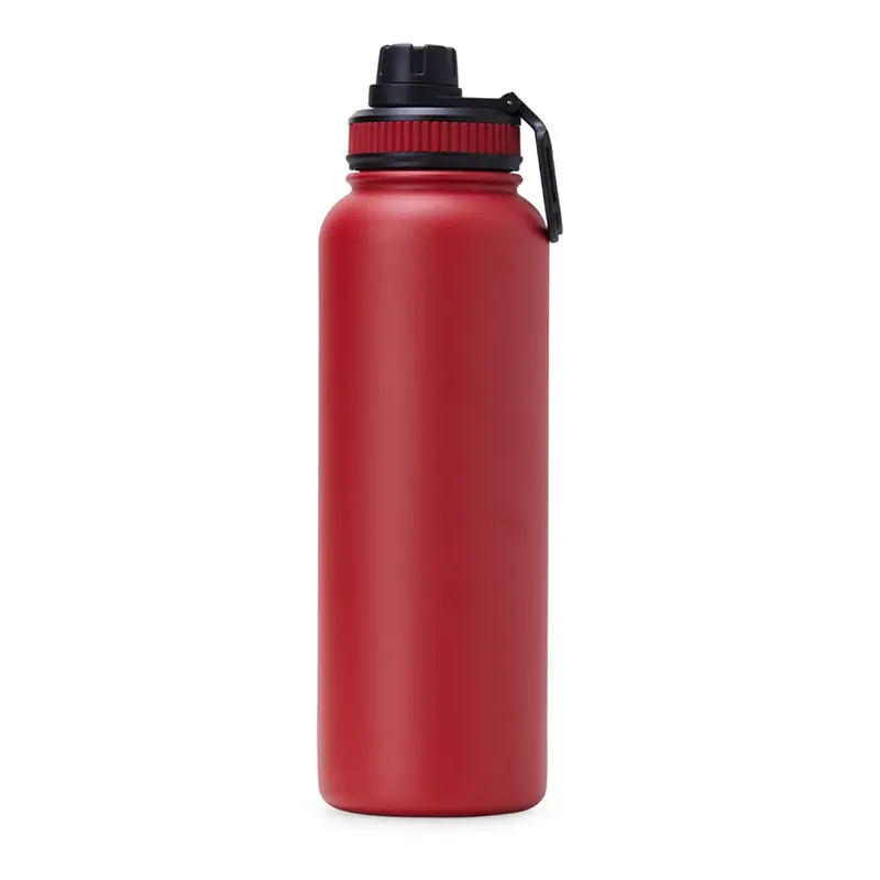 Garrafa térmica feita em inox Vermelho - 1780122