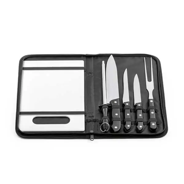 Kit Churrasco Aço Inox E Tábua - 888493