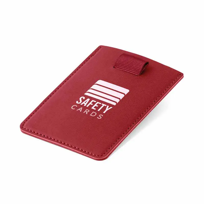 Porta cartões com bloqueio RFID com logo - 1534755