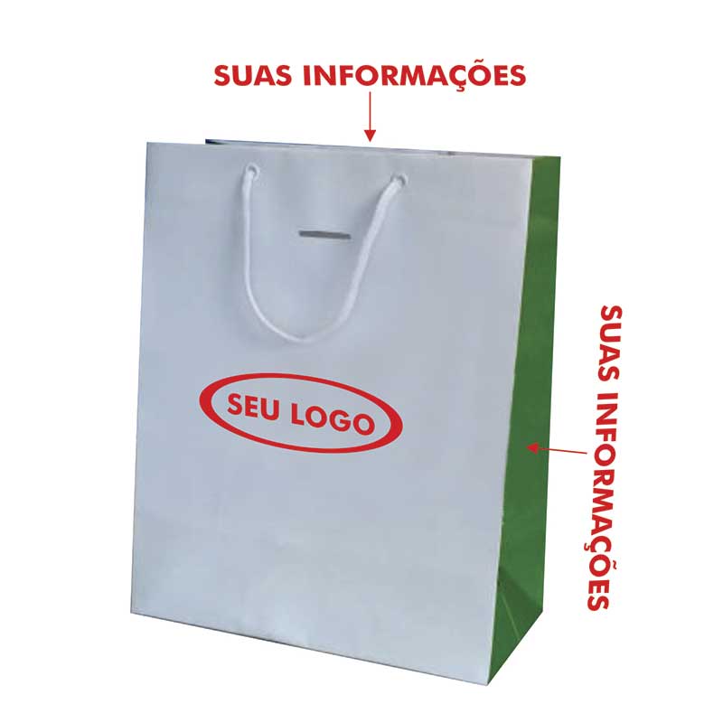SACOLA DE PAPEL PERSONALIZADA - 653808