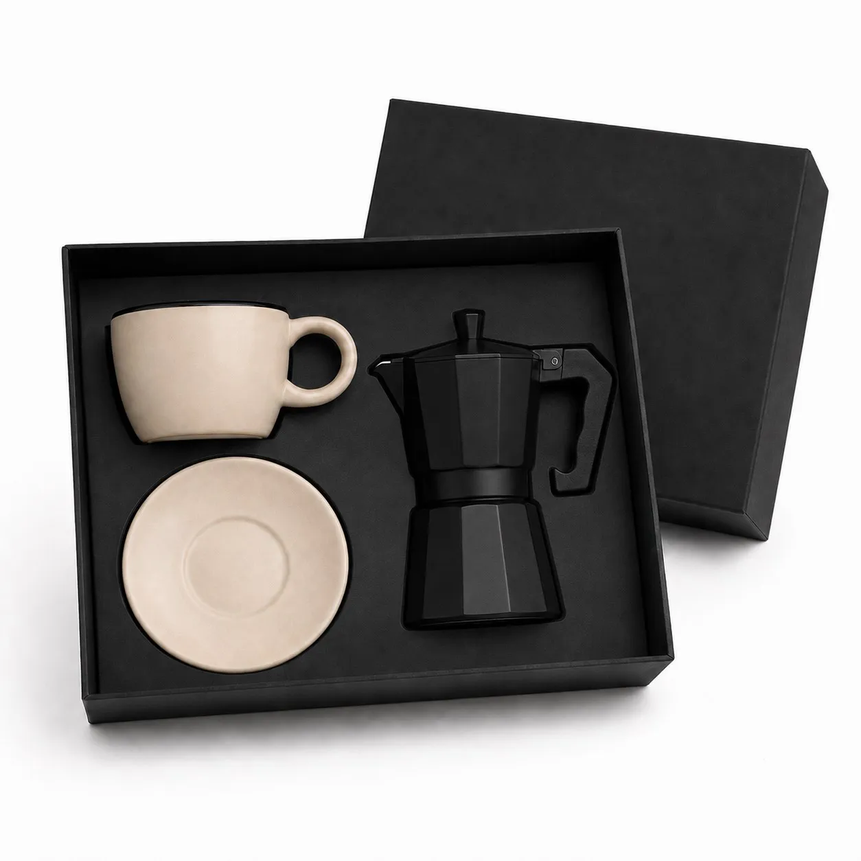 Kit café presenteável em caixa de papel