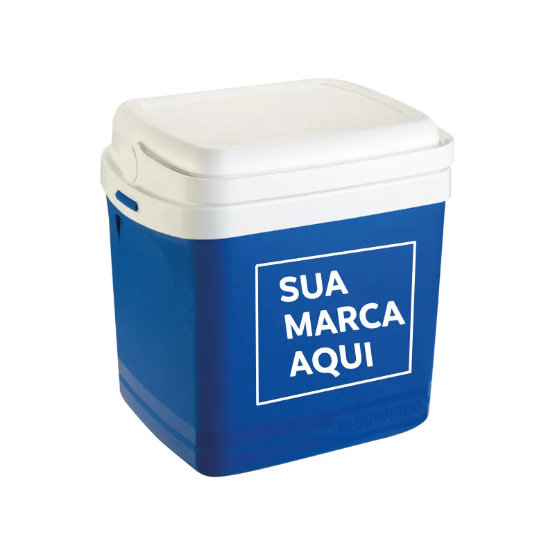 Caixa Térmica Tropical 22L Azul Personalizada