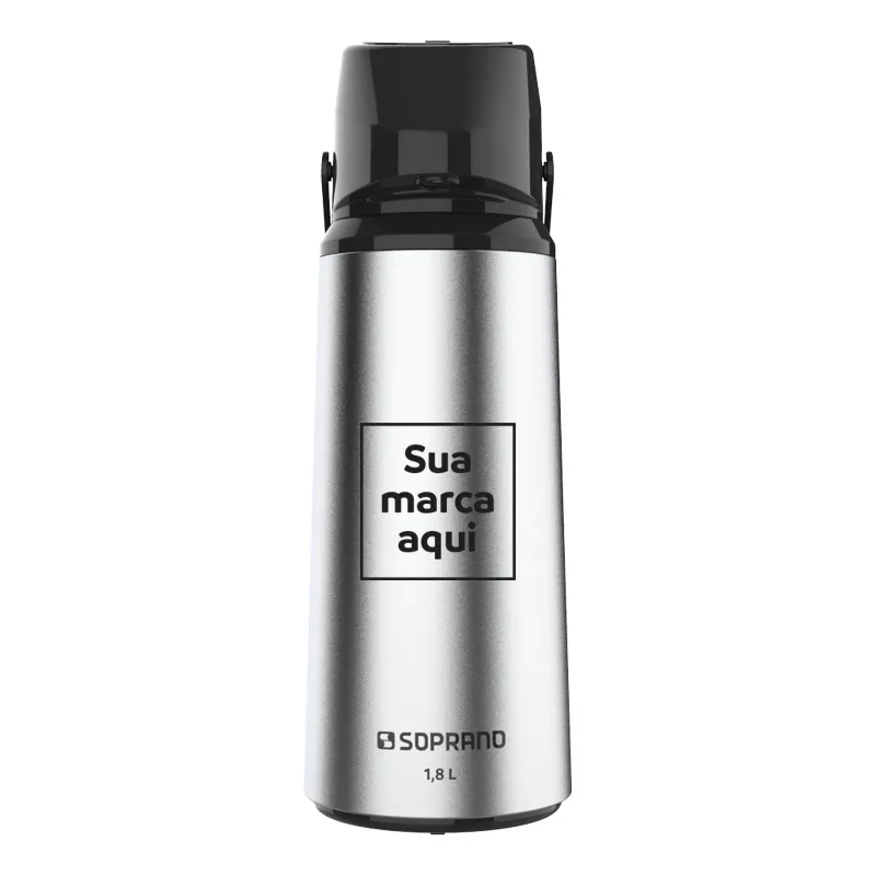 Garrafa Térmica Rubi 1,8L Inox Personalizada