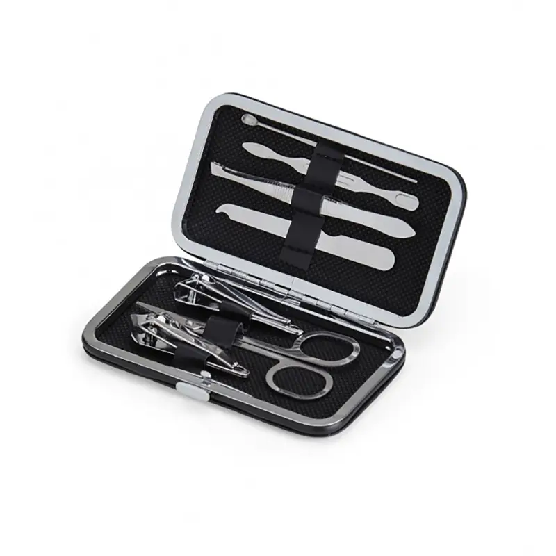 Kit manicure 7 peças em estojo de sintético - 1954365