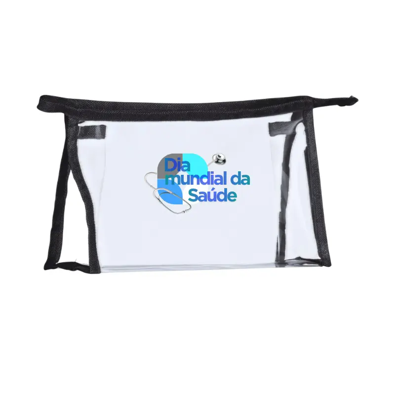 Nécessaire em plástico transparente personalizada - 2157541
