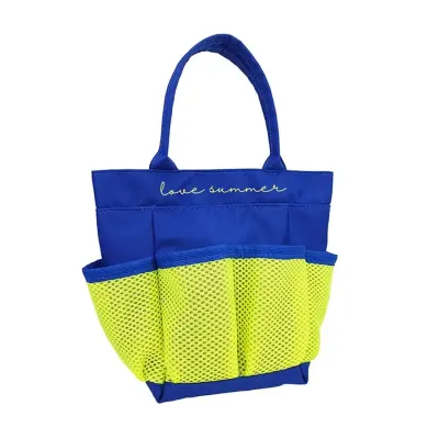 Mini Bag azul confeccionada em Oxford