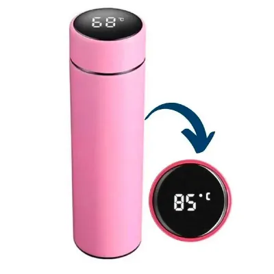Garrafa térmica inteligente rosa - 1642341