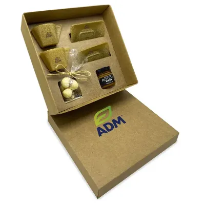 Kit Café Ecológico Personalizado em Caixa
