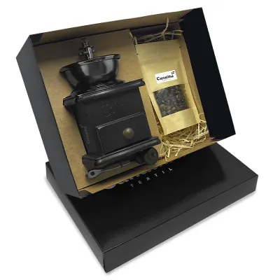 Kit Café Moedor de Grãos Manual Personalizado
