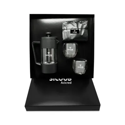 Kit Cafeteira Francesa de 300ml Personalizado