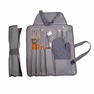 Kit talheres para churrasco personalizado, com 8 peças - Medidas: 60 x 42 - 952 g.