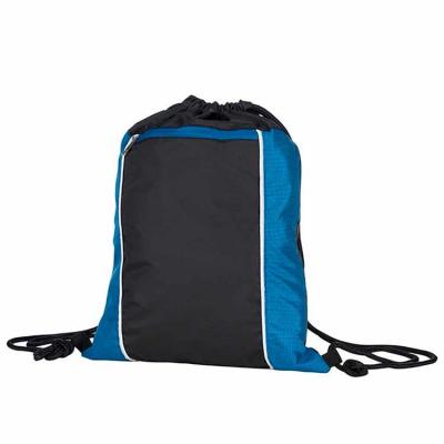 Mochila saco impermeável personalizada azul e preto