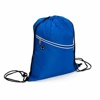 Mochila saco impermeável personalizada azul
