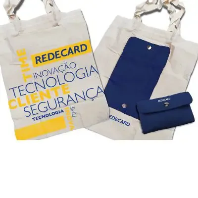 Sacola dobravel, medidas e material de acordo com a necessidade do cliente.