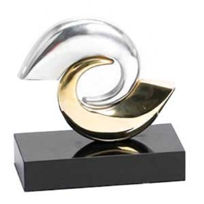 Troféu Personalizado m bronze e alumínio - Modelo 