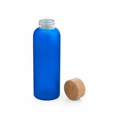 Squeeze de vidro Lillard azul com tampa aberta - 1691256