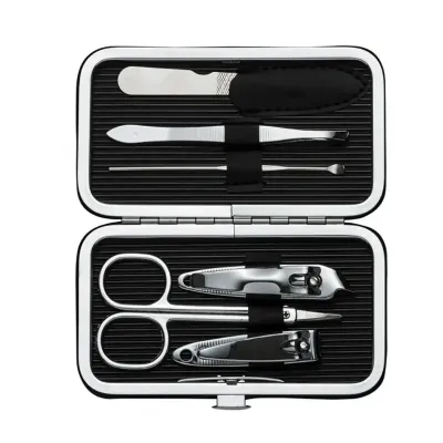 Kit manicure 6 peças em estojo de sintético