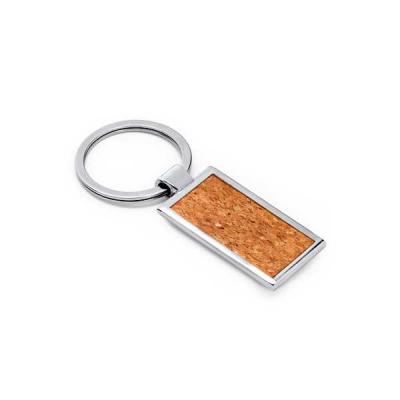 Chaveiro de Metal e Cortiça para Brindes