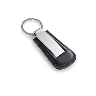 Chaveiro de Metal e Couro Sintético para Brindes