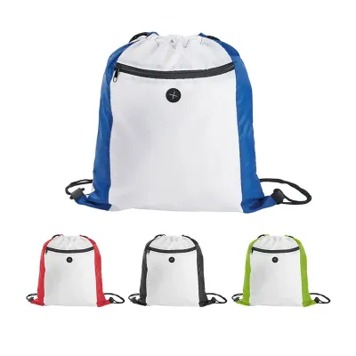 Sacola tipo mochila em 210D - opções de cores