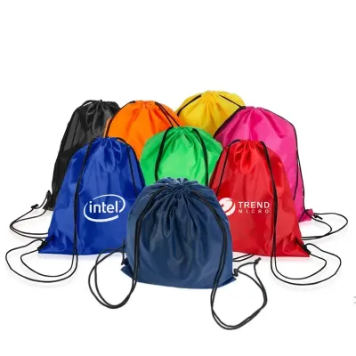 Mochila saco em nylon - várias cores