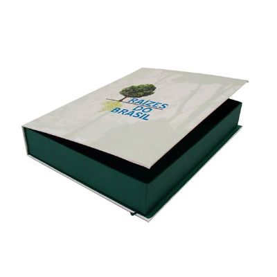 Caixa personalizada verde com impressão digital - 212929