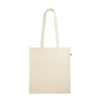 Sacola em 100% algodão orgânico (140 g/m²), com alças de 65 cm