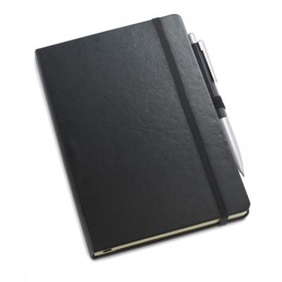 Caderno com capa dura e caneta Personalizado - 1879384