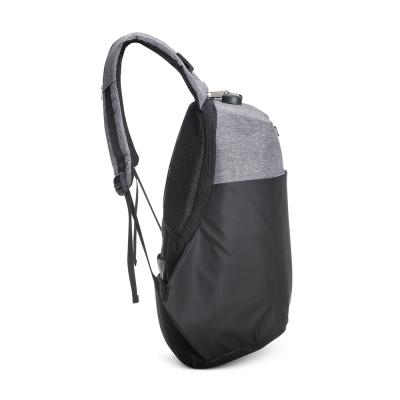 mochila de Poliéster Anti-Furto USB com Segredo para Brindes - 1831931