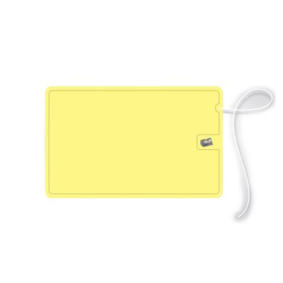 Cartão com fio dental na cor amarelo - 149032