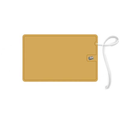 Cartão com fio dental na cor amarelo - 149028