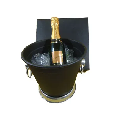 Kit espumante Chandon 375ml em balde de alumínio