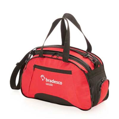 Bolsa de viagem em poliéster com bolso frontal
