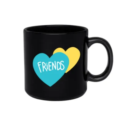 Caneca de Porcelana Preta