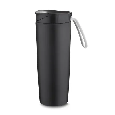 Copo antiqueda 500ml com alça cinza