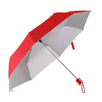 Guarda-chuva com cabo plástico e haste de metal, com capa protetora, abertura manual, tecido poli...