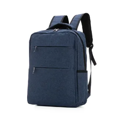 Mochila azul em poliéster
