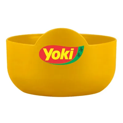 Pote Super Bowl dourado 475mL com design redondo e moderno, ideal para brindes personalizados e uso alimentício