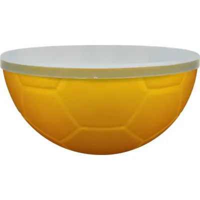 petisqueira futebol tampa 240ml amarelo de plastico
