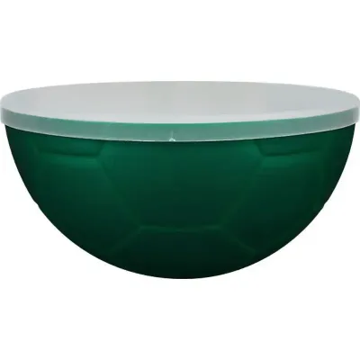 Petisqueira futebol tampa 240ml verde de plastico