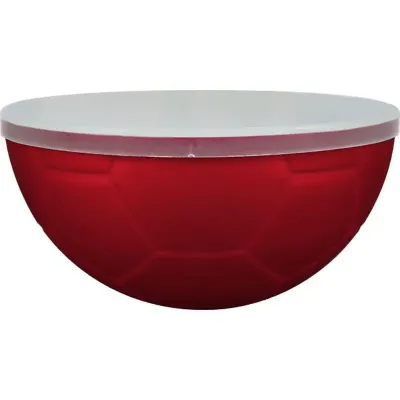 Petisqueira futebol tampa 240ml vermelho de plastico