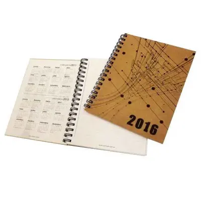 Caderno Ecológico Personalizado com capa em kraft natural.