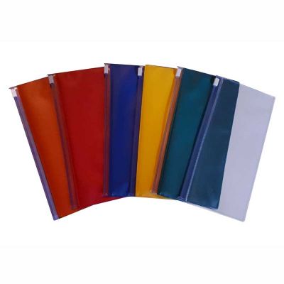 Pasta zip zap em PVC transparente ou colorido