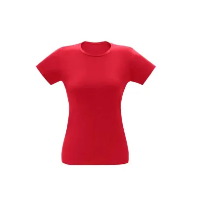 Camisetas Femininas 100% Algodão Penteado - vermelha - 1514013