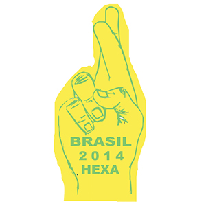 Mãos para torcida da copa do mundo personalizado